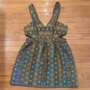 Elegant Multicolor Sleeveless Dress